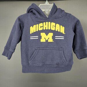 Michigan Wolverines Hoodie Sweatshirt Baby 3-6 Months Blue Gold NCAA Pullover